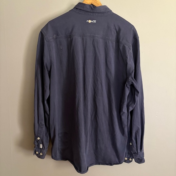 Carhartt Flame Resistant Button Down Shirt Size Large - Picture 2 of 8